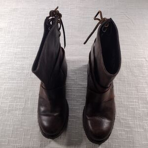 Vintage Sendra Rare Belted Avant Garde Women’s Leather Boots size 39 US 8